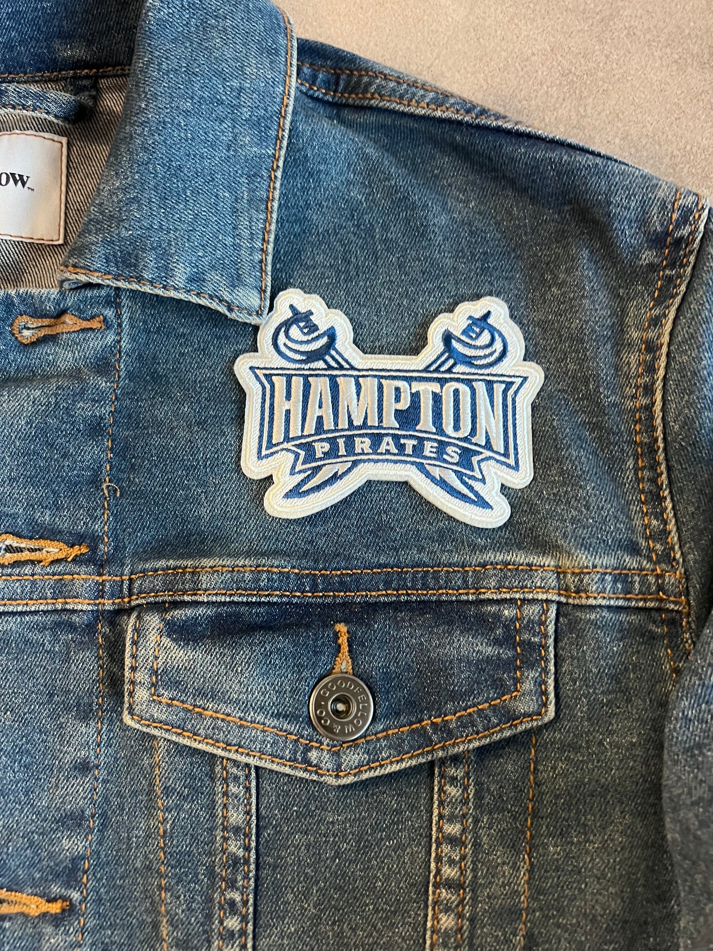 Hampton University Iron on Patch