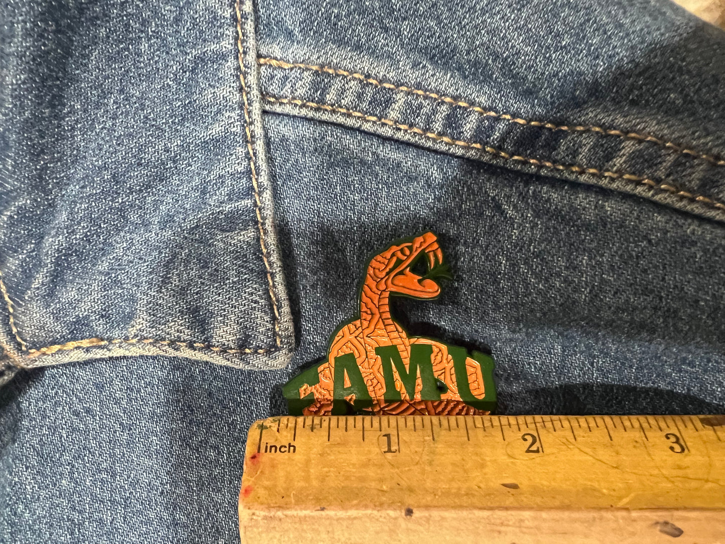 FAMU vintage rattler enamel pin
