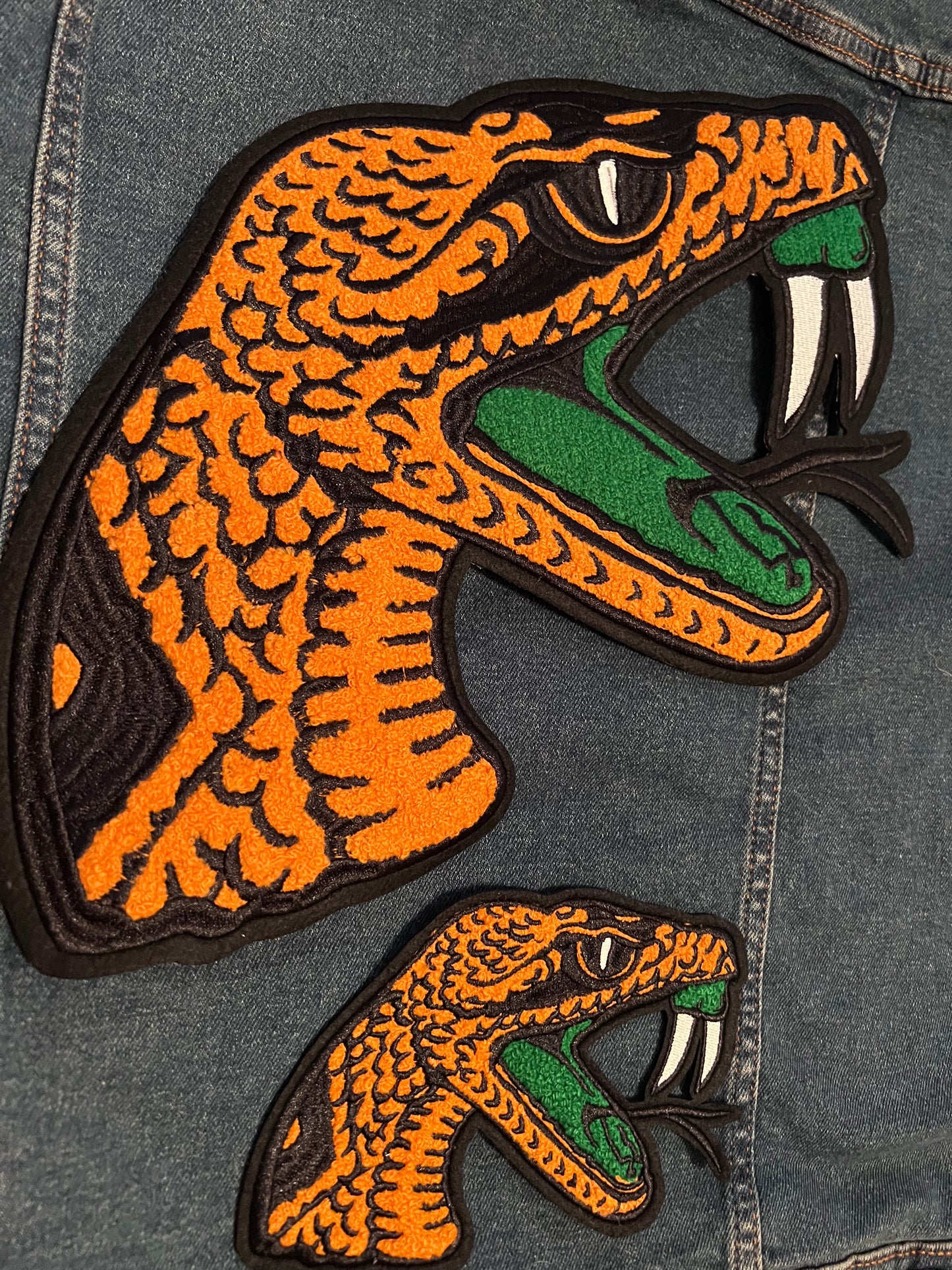 FAMU Rattler Head (Chenille) 5”x4”