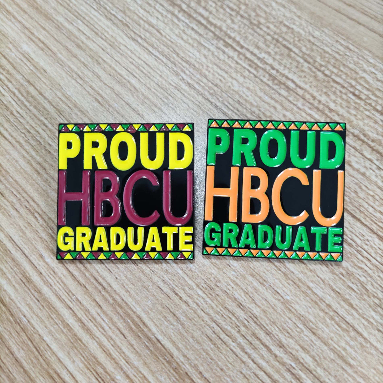 PROUD HBCU Graduate Enamel Pin Maroon & Gold