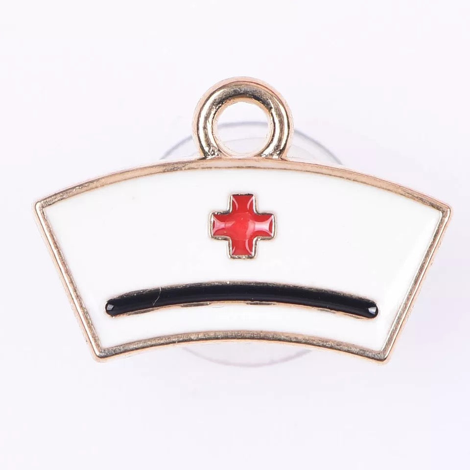 Nurse Cap Croc Charm