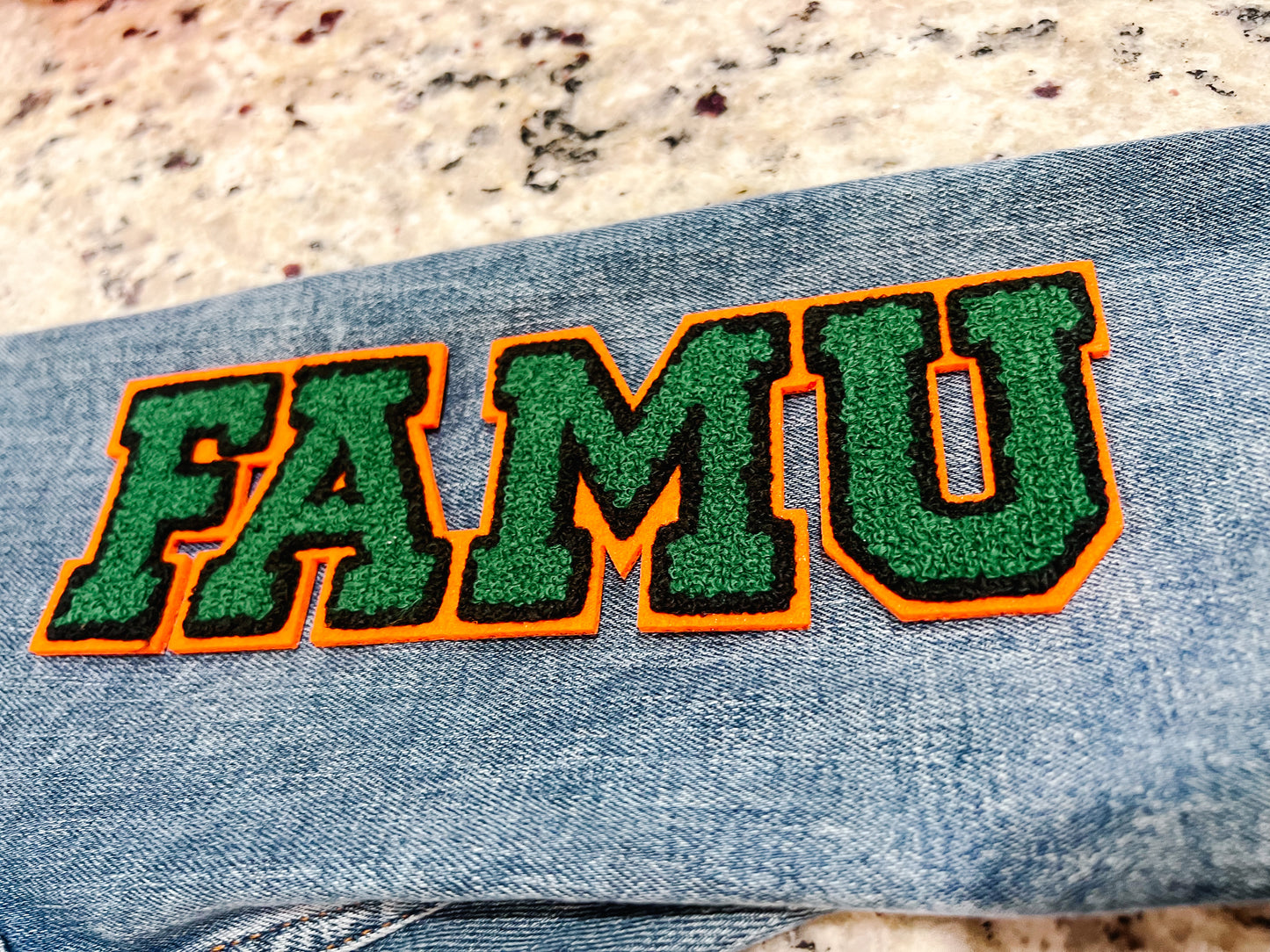 FAMU Chenille Iron on Patch
