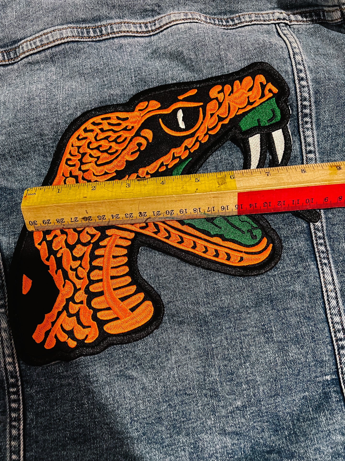 Oversized Rattler Iron-on Patch