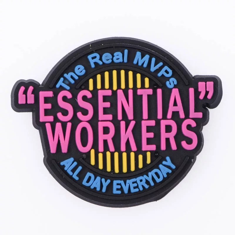 Essential Workers Croc Charm