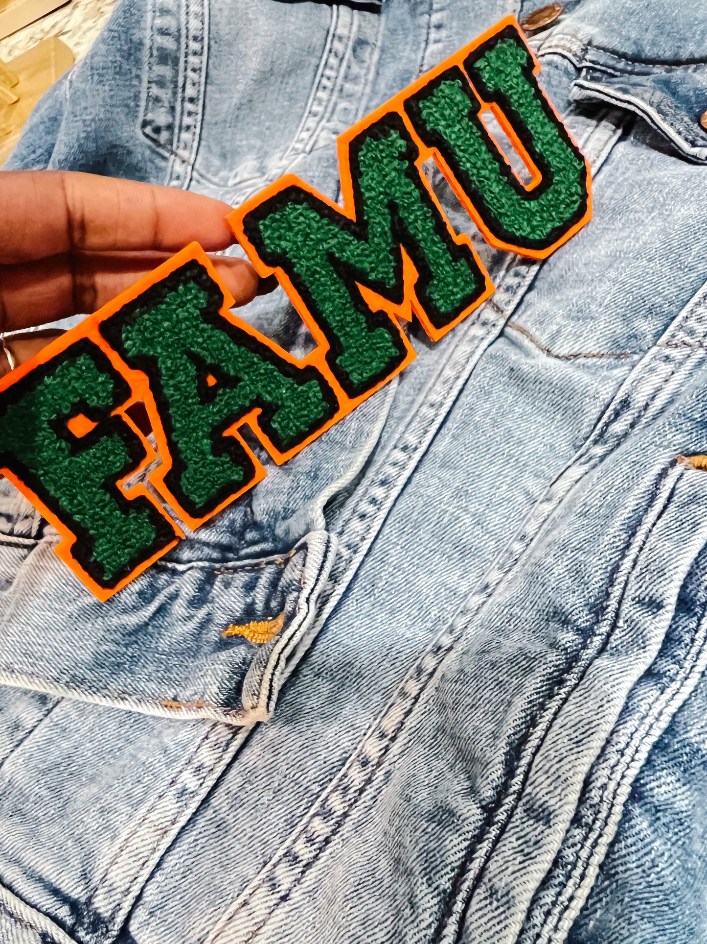 FAMU Chenille Iron on Patch