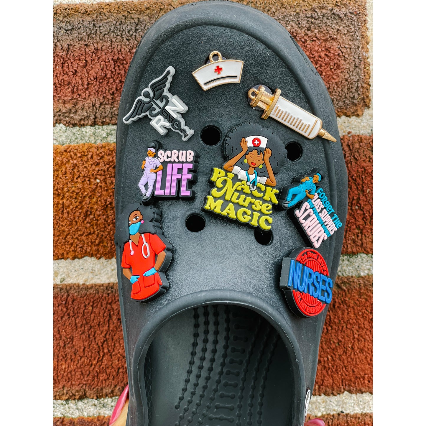 Black Nurse Magic Croc Charm Bundle