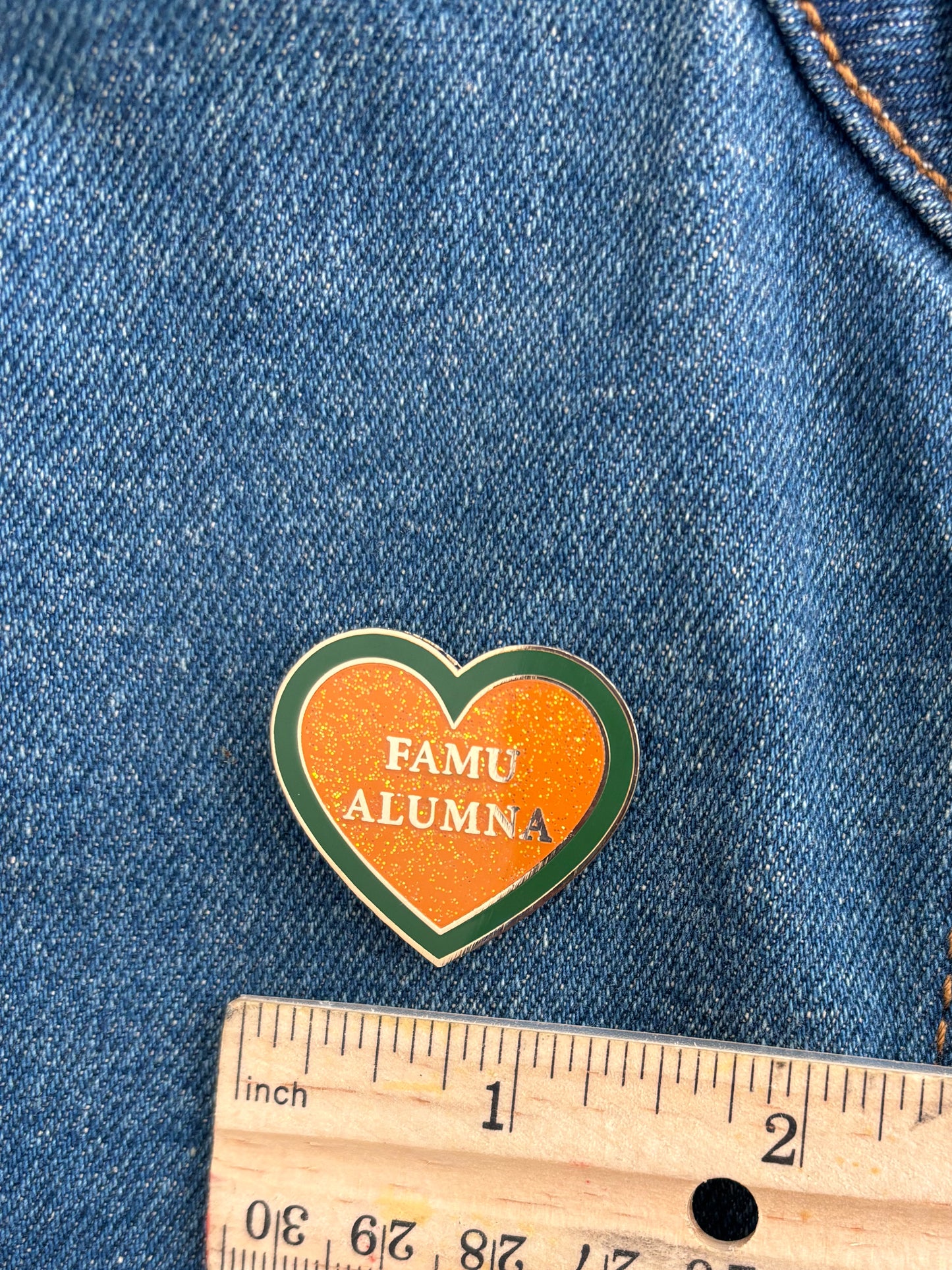 FAMU alumma (heart) enamel pin