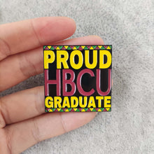 Load image into Gallery viewer, PROUD HBCU Graduate Enamel Pin Maroon &amp; Gold
