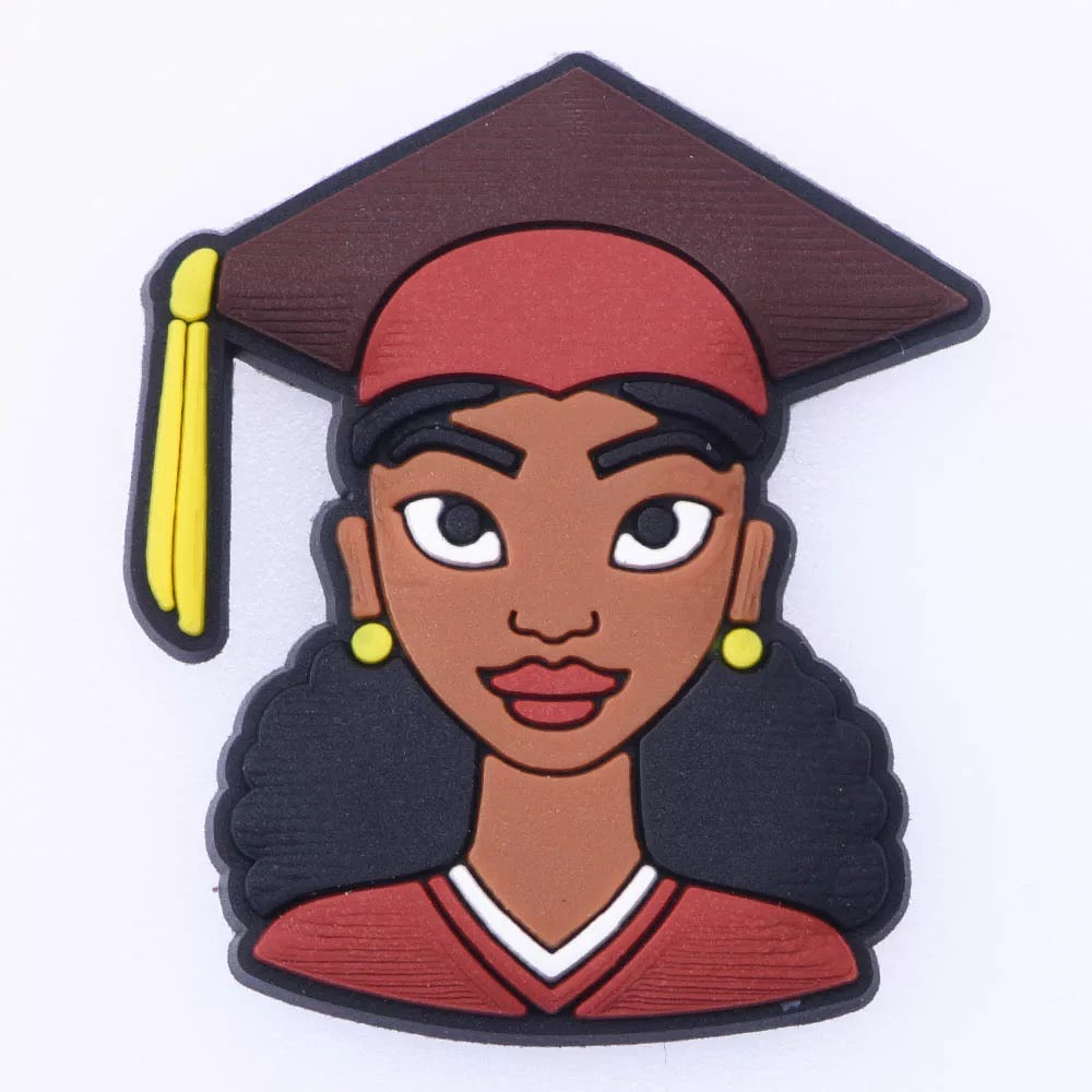 Black Girl Graduation Charm