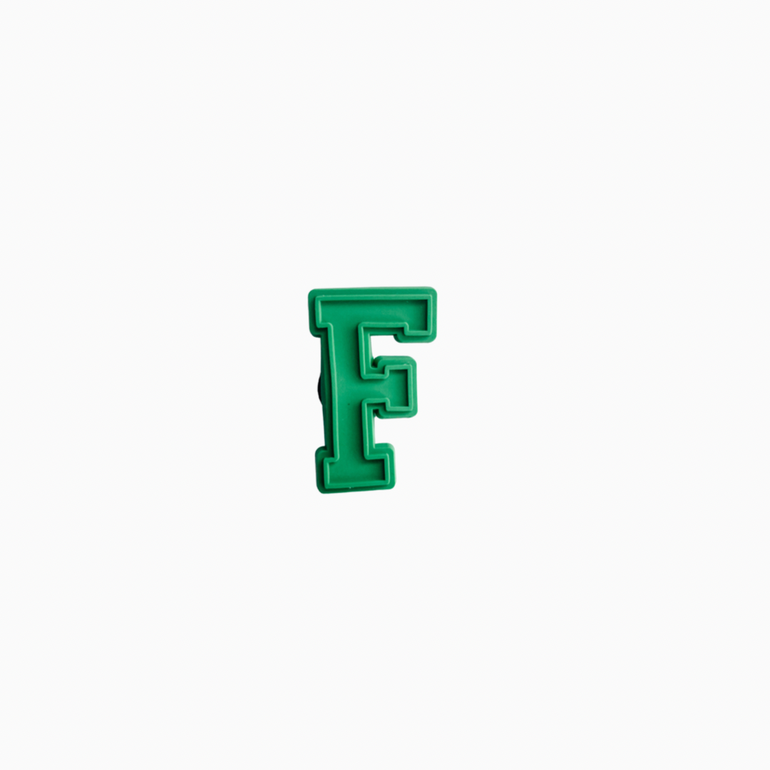 Letterman F (Green) - FAMU Croc Charm