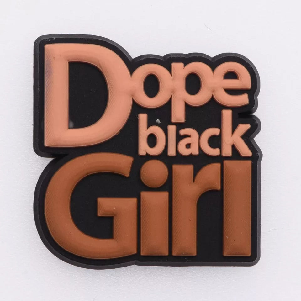 Dope Black Girl Croc Charm