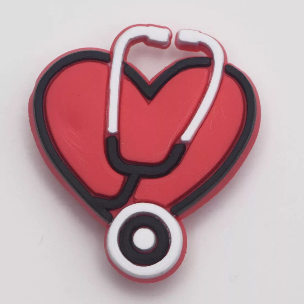 Heart Stethoscope Charm