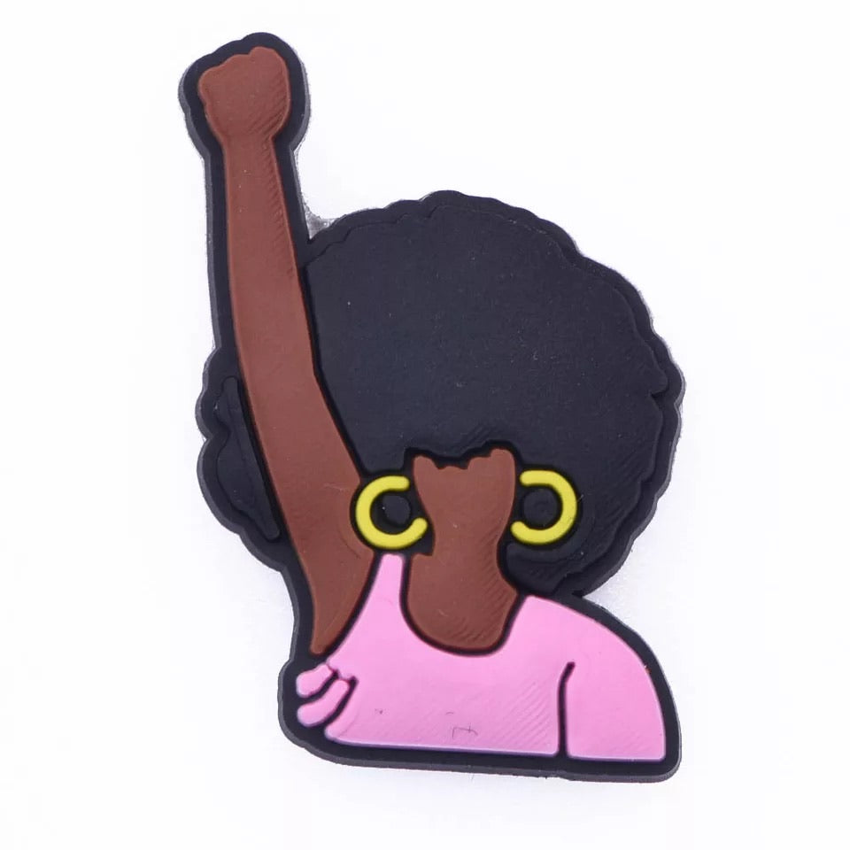 Woman woman with fist in the air
