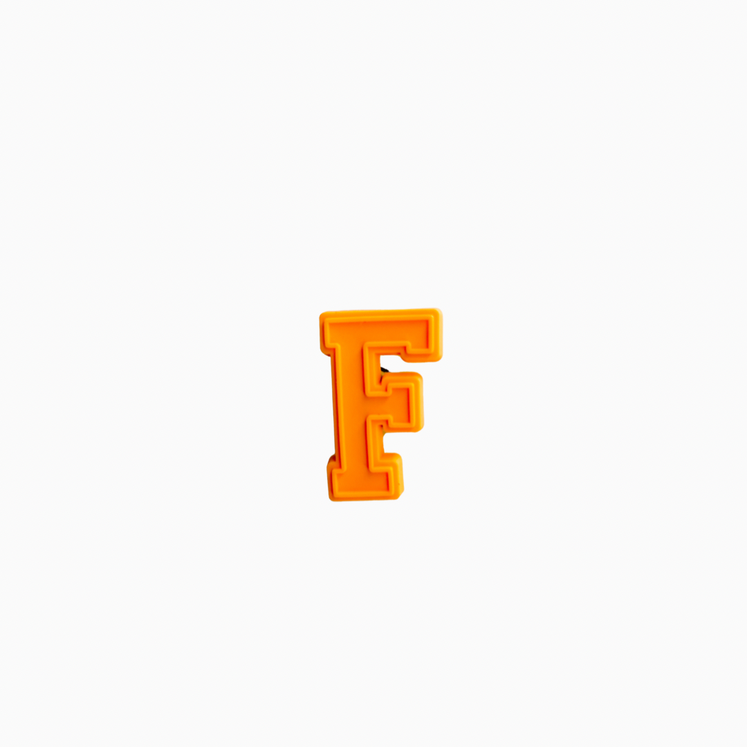 Letterman F - FAMU (Orange) - Croc Charm