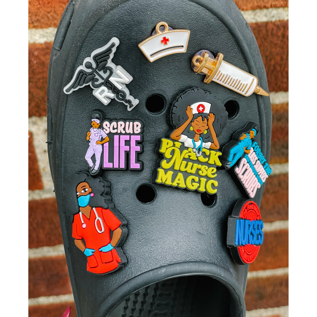 Black Nurse Magic Croc Charm Bundle
